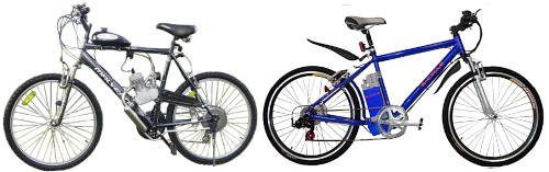 Read more about the article Motorized Bicycles – Gas v Electric