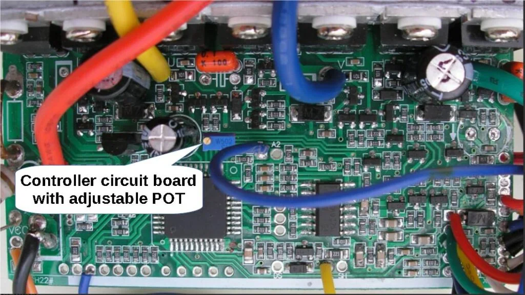 Variable POT on the controller circuit board