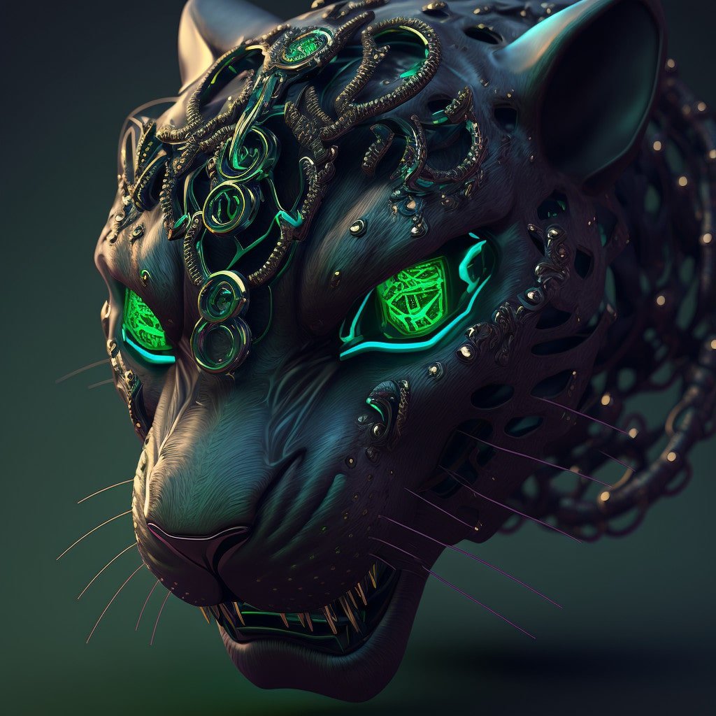 Mechanical Lynx Head